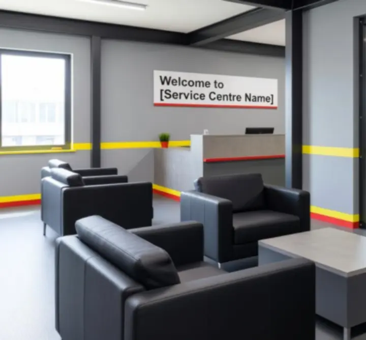 Comfortable customer waiting area at FFD GROUP LTD